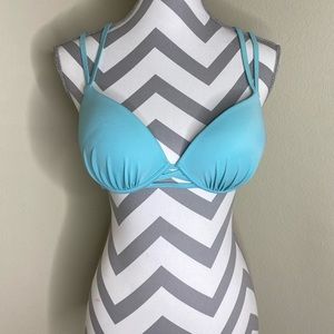 XL Blue PushUp Swim Top